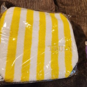 Yellow and White Striped Towel